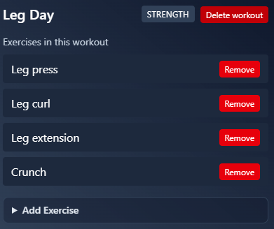 Exercise variables